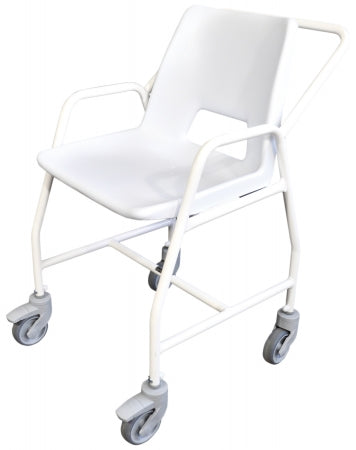 Hythe Mobile Shower Chair with Castors - Adjustable Height - 2 Brakes